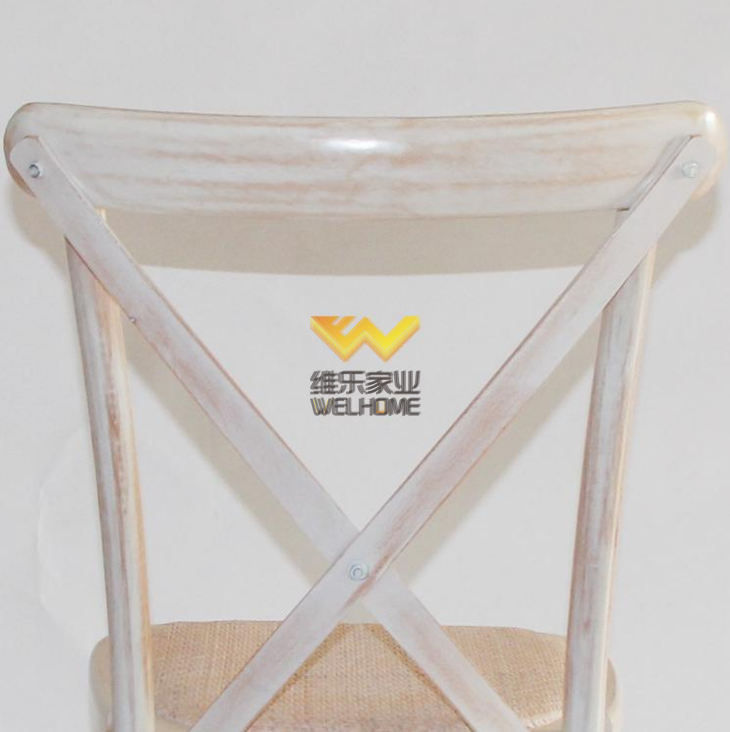 Top quality solid wood cross back chair for wedding and event